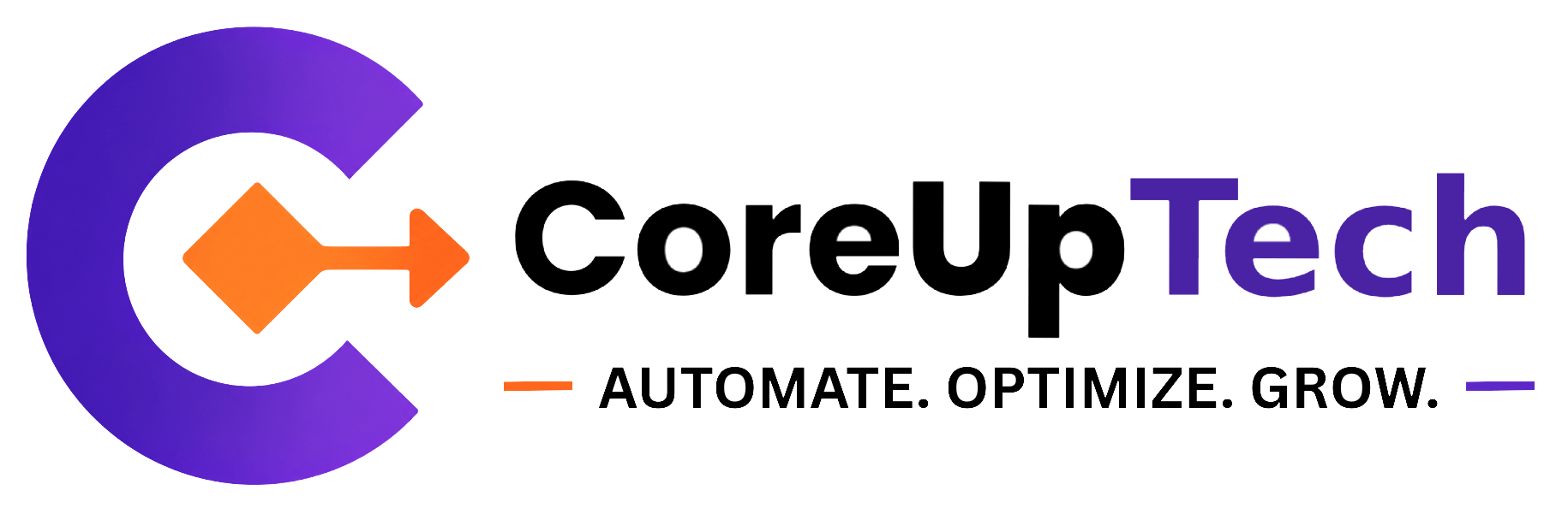 Coreuptech Logo v2 for White Background Website